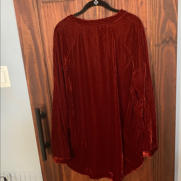 Natural Life Velvet button down shirt xl - Picture 4 of 5